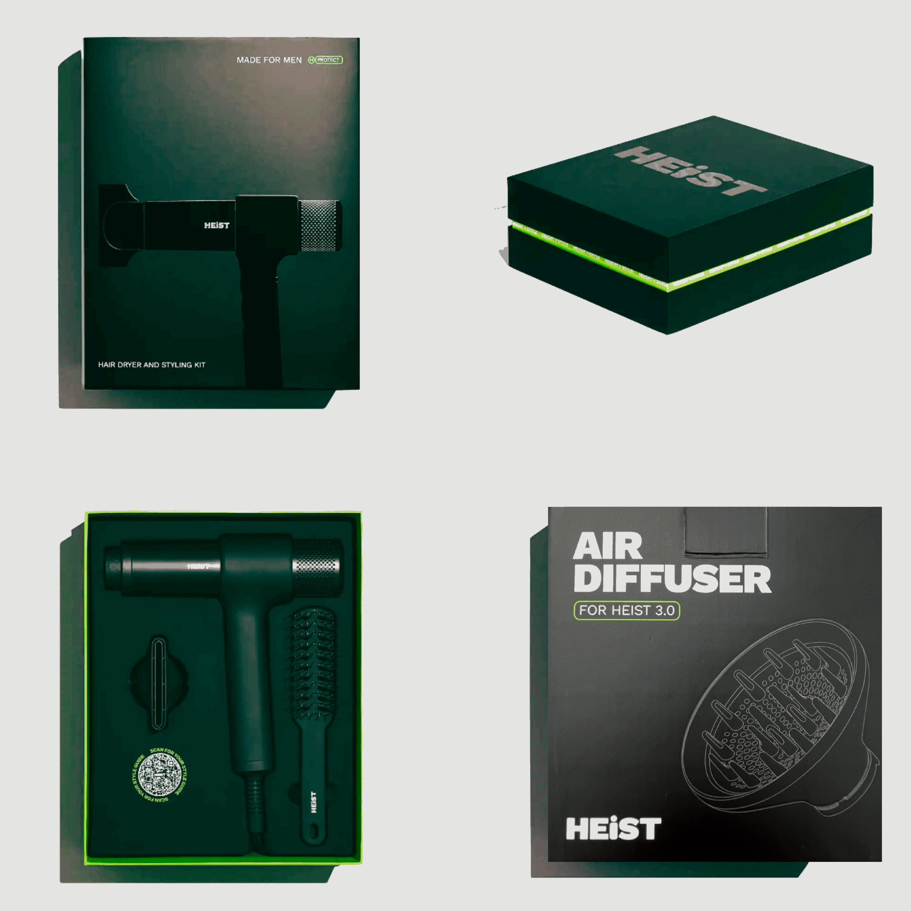 Professional Smart Hair Dryer and Styler | Diffuser + Dryer Bundle | Heist 3.0 Heist of London