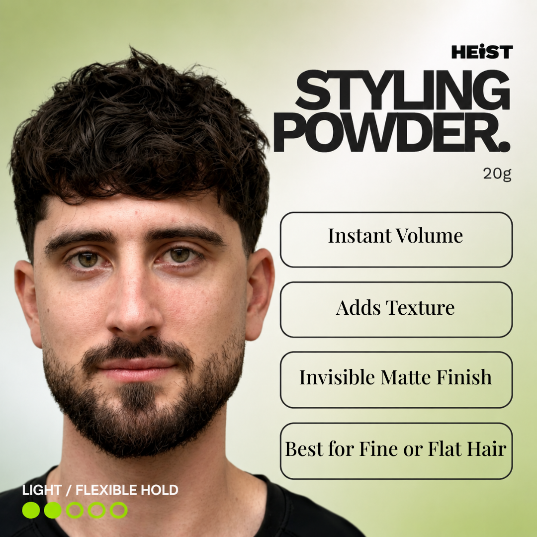 Matte Dust Hair Styling Powder by Heist Labs - Volume & Dry Texture (20g) Heist of London