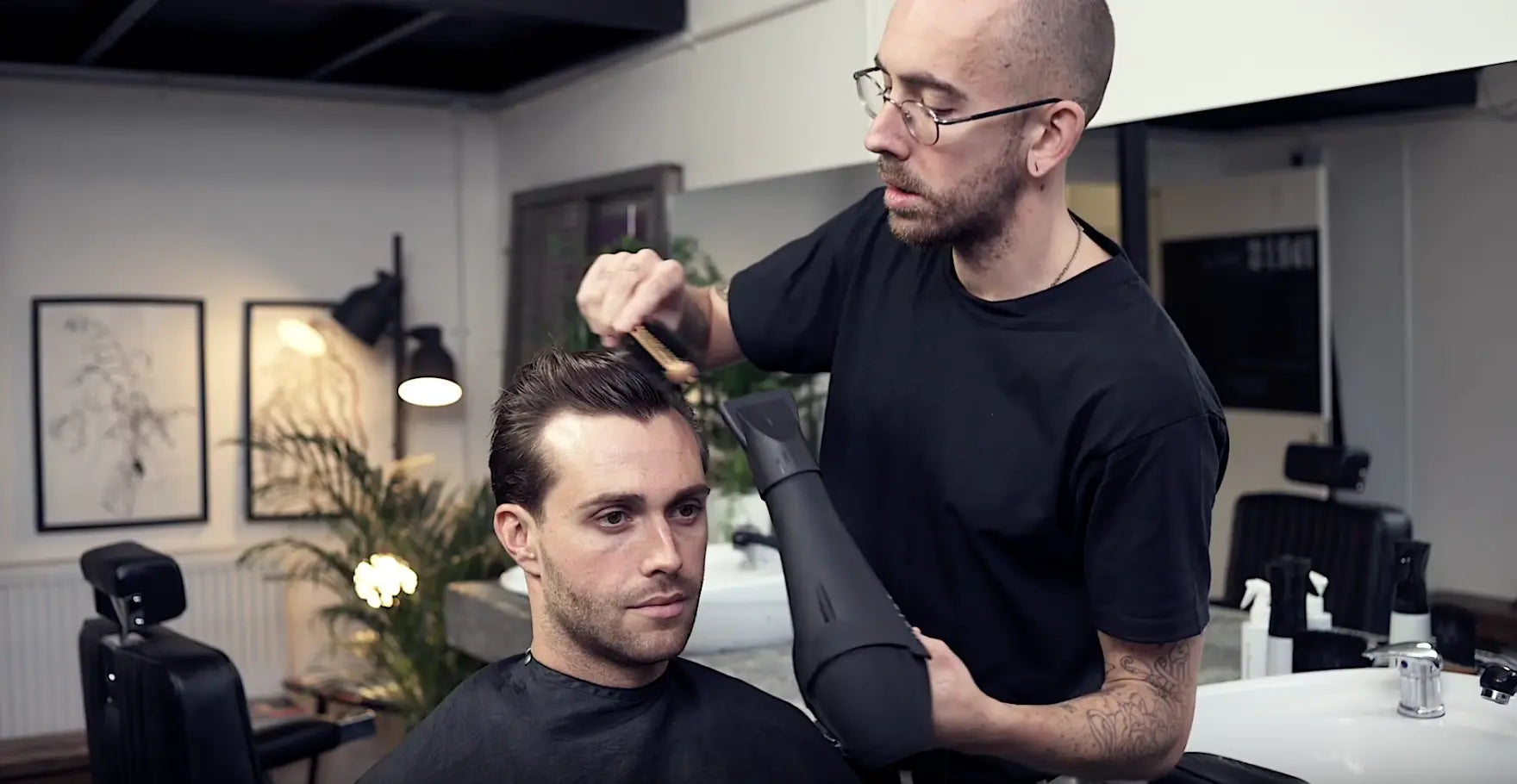 How-to-create-height-using-a-hair-dryer-with-Idris-Barbering-Co. Heist of London