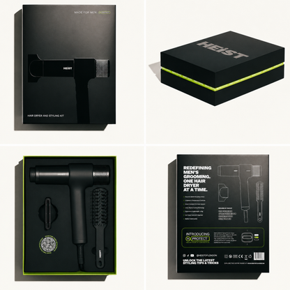 Men's Smart Hair Dryer & Styler | All in One Kit | Heist 3.0 Heist of London