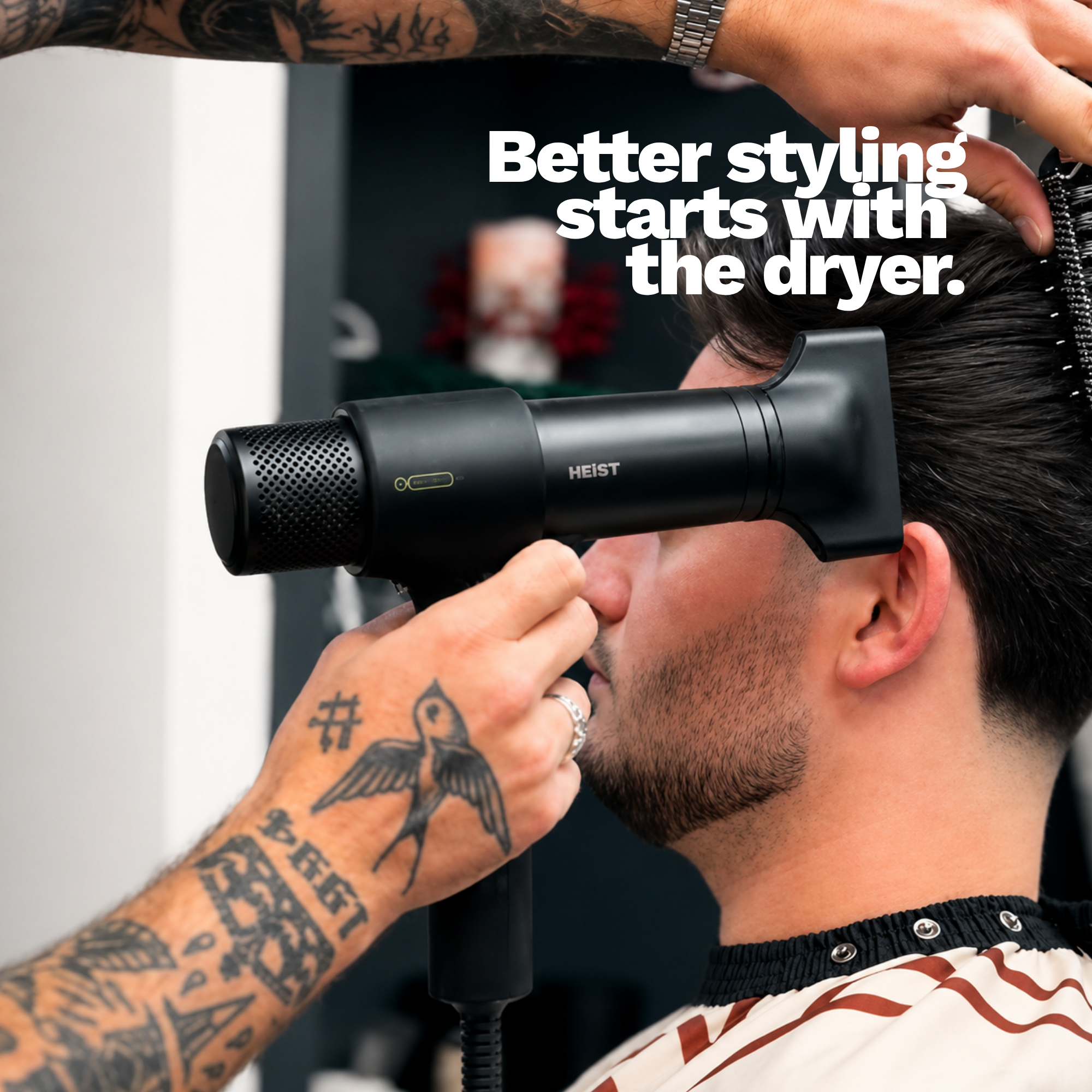 Men's Smart Hair Dryer & Styler | All in One Kit | Heist 3.0 Heist of London