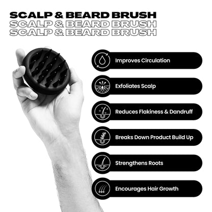 Scalp Massager, Beard and Shampoo Brush - Heist