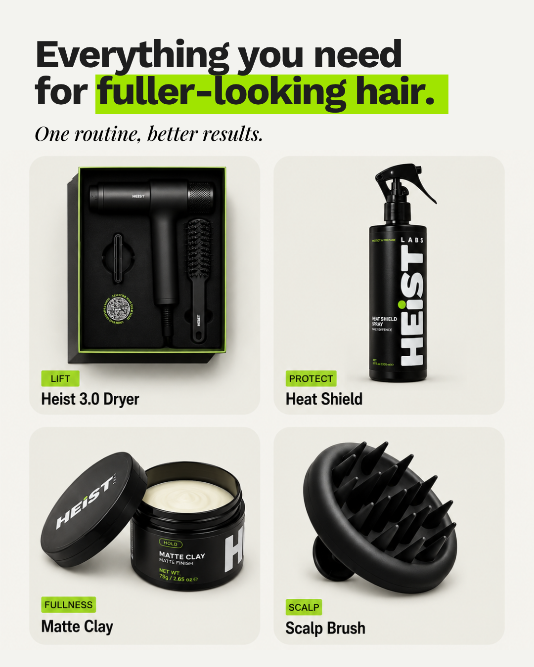 Heist Thicker Hair Styling System Heist of London