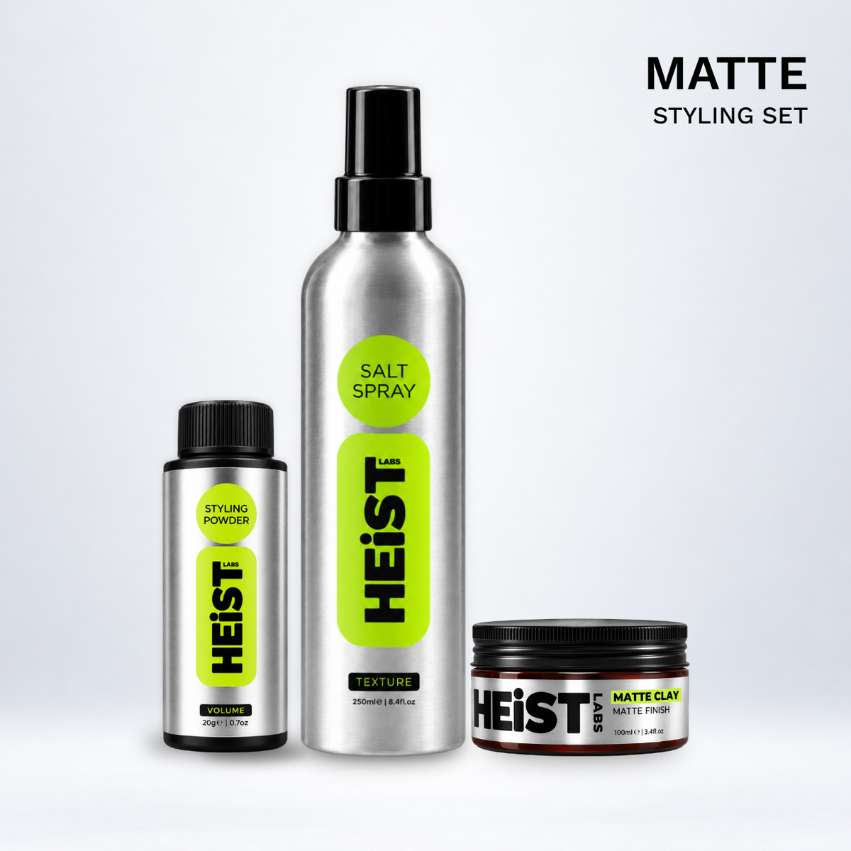 Matte Styling Set - Sea Salt, Dust & Clay Heist of London