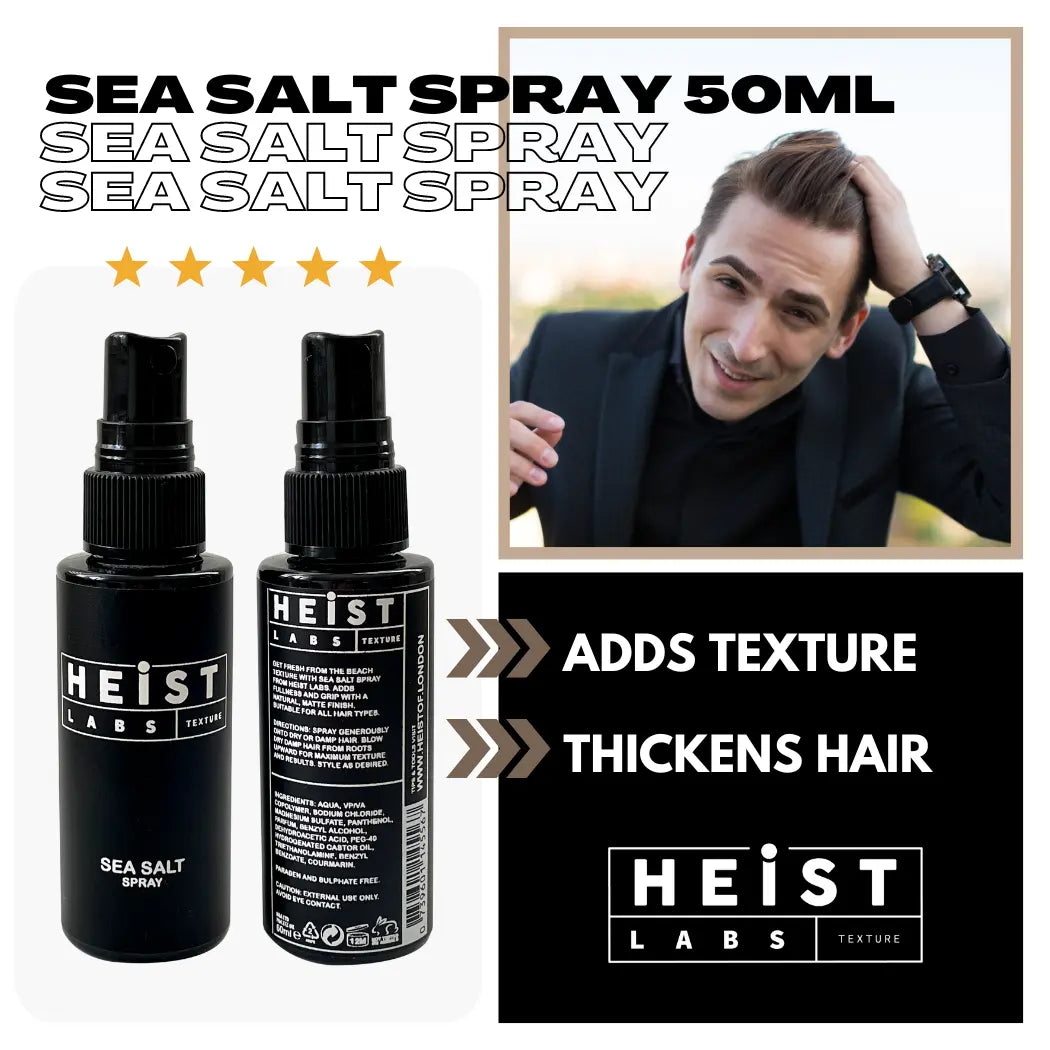 Sea Salt Spray by Heist Labs - Texture & Grip Styling Spray (50ml Travel Size) Heist of London