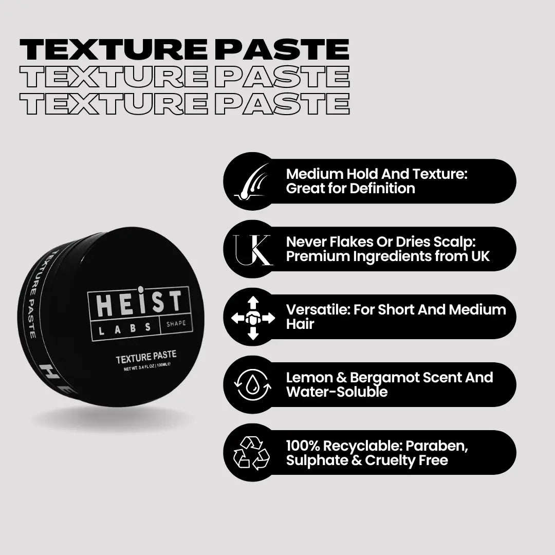 Texture Paste by Heist Labs - Medium Hold & Texture (100ml) Heist of London