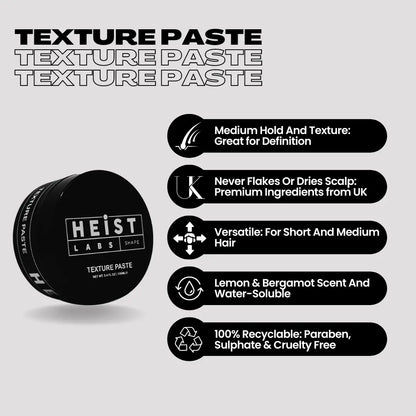 Texture Paste by Heist Labs - Medium Hold & Texture (100ml) Heist of London