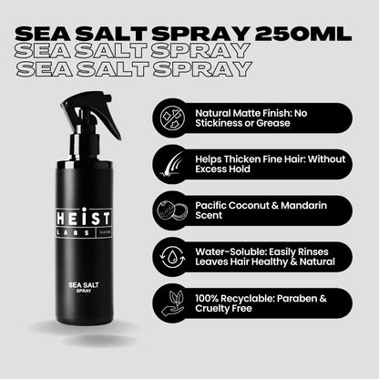 Sea Salt Spray by Heist Labs - Texture & Grip Styling Spray (250ml) Heist of London