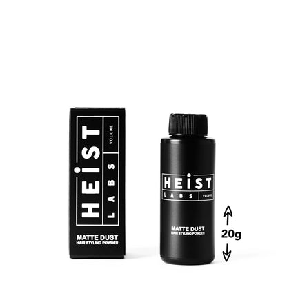 Matte Dust Hair Styling Powder by Heist Labs - Volume & Dry Texture (20g) Heist of London